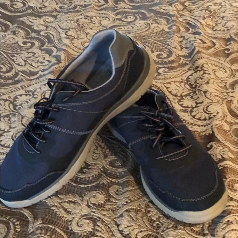 Clarks walking shoes.